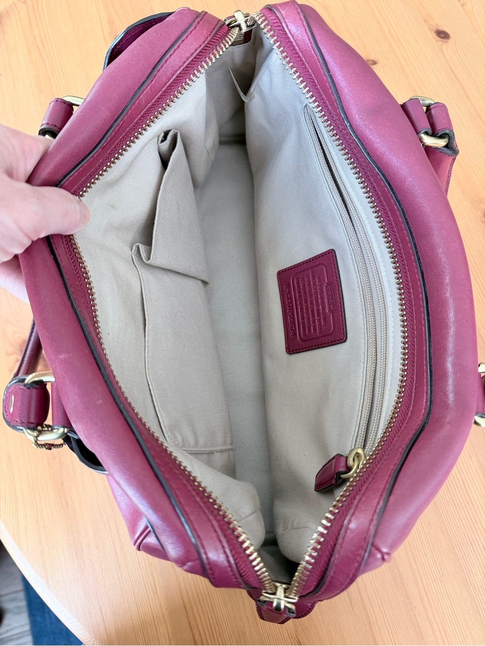 COACH Legacy Haley Leather Satchel 23574 - Picture 6 of 16